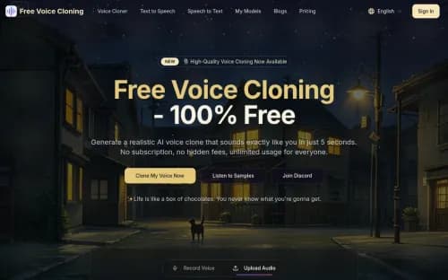 Free Voice Cloning