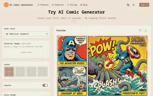 AI Comic Generator best