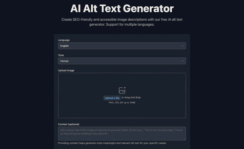 AI Alt Text Generator