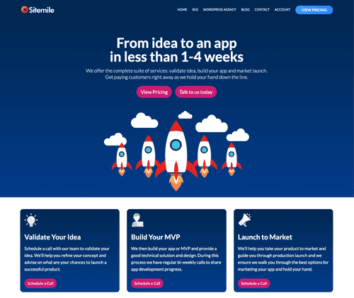 image of Sitemile MVP Development