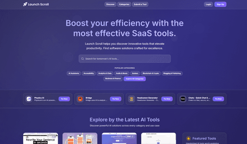 Launch Scroll
