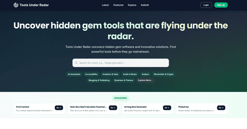 Tools Under Radar