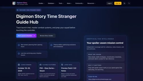 Digimon Story Time Stranger logo
