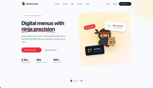 image of QR Menu Ninja