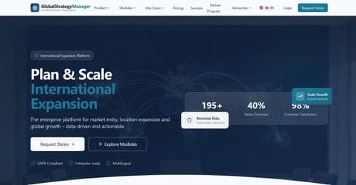 GlobalStrategyManager: The Global Business Strategy & Expansion Platform