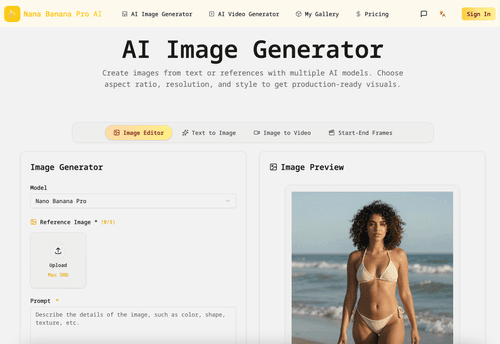 image of Nana Banana Pro AI