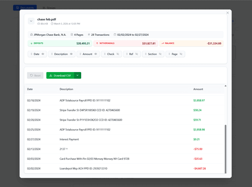 image of ProcessBankStatement