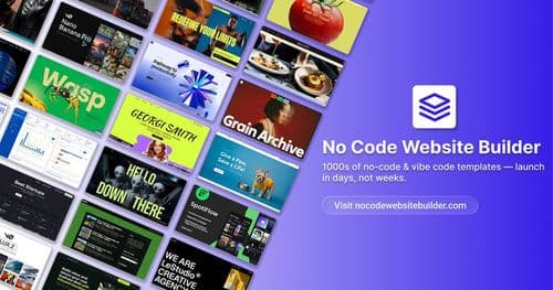 image of No Code Website Builder