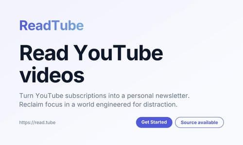 image of ReadTube