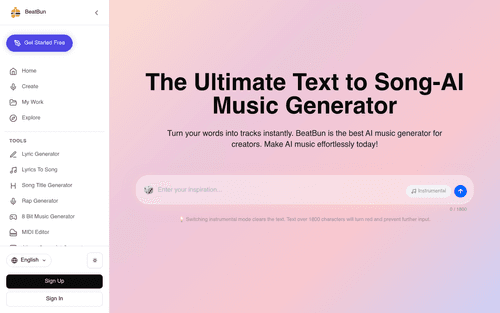 image of Text To Song - BeatBun