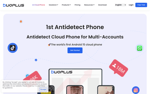image of DuoPlus Cloud Phone