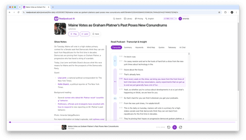 image of Readpodcast AI