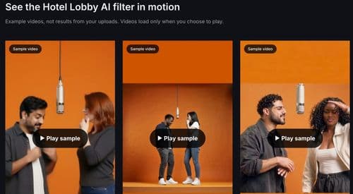 Hotel Lobby AI Filter